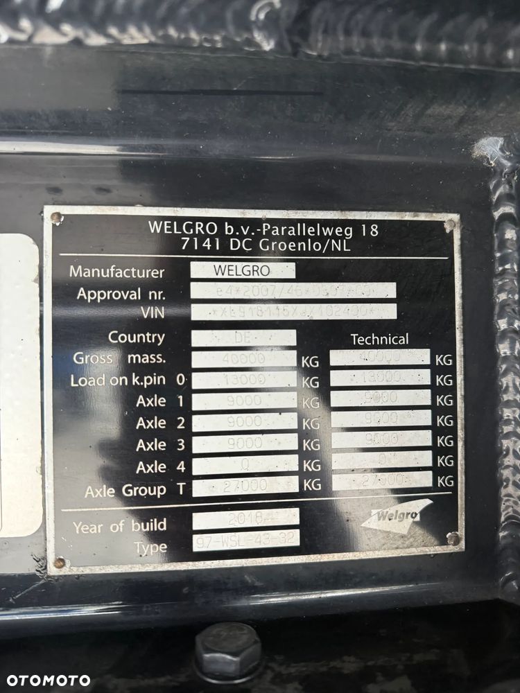 Welgro SAF 3 OSIE 2018 Beczka do paszy Silos Paszowóz - 9