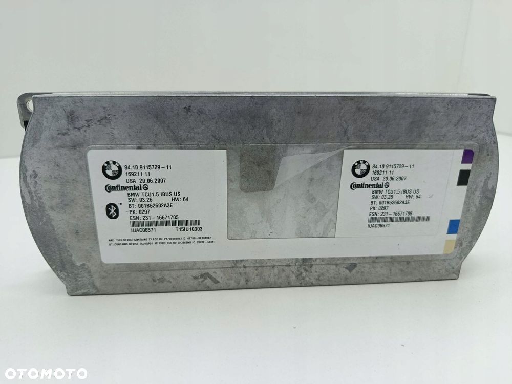 BMW X3 E83 LIFT MODUŁ BLUETOOTH COMBOX 9115729 - 1