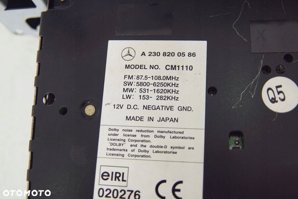 COMAND RADIO A2308200586 MERCEDES SL R230 EUROPA - 14