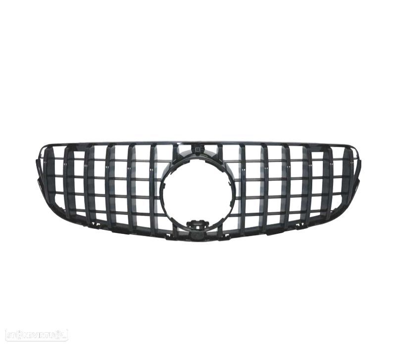 GRELHA FRONTAL MERCEDES CLASE GLC W253 15-18 LOOK AMG GTR CAMARA PRETO BRILHANTE - 2