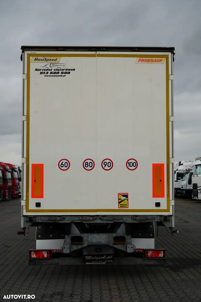 Fruehauf CITYLINER CORTINĂ / 1 AXĂ / DIRECȚIE / LUNGIME 11 M / CUREA CĂRUCIOR / PODEA REZISTENTĂ - 12