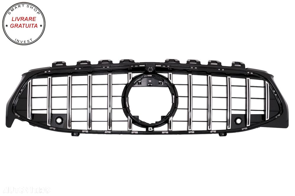 Grila Centrala Mercedes CLA X118 C118 (2019-05.2023) GT-R Panamericana Design Crom- livrare gratuita - 1