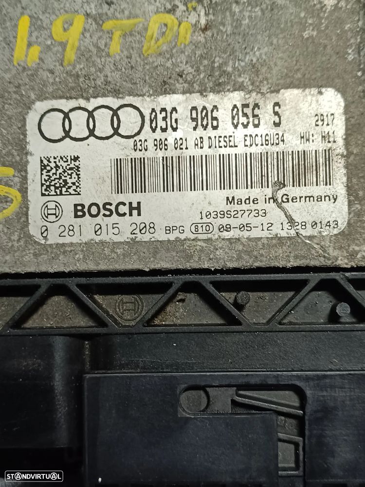 Motor golf 5 1.9TDI 105cv BLS caixa 5 velocidades KBL 2009 - 14