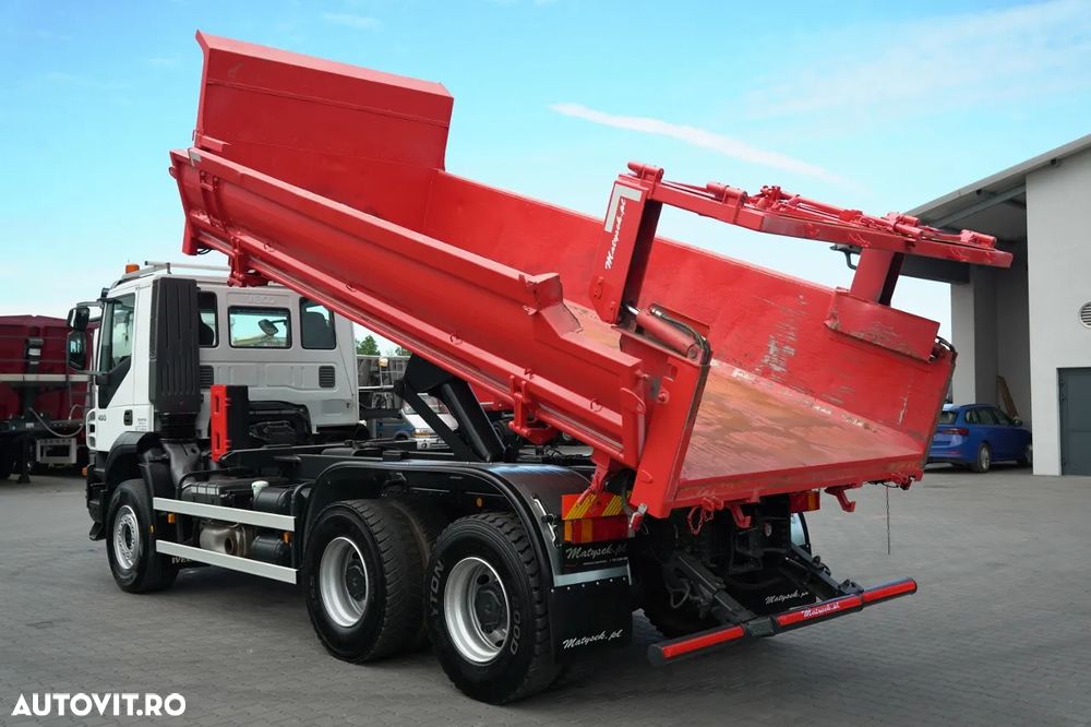Iveco TRAKKER 450 / 6X4 / BASCULATOR / HIDROCLAPA / HIDROCLAPA / BORDMATIC / CAMION FRONTAL / EURO 5 / - 3