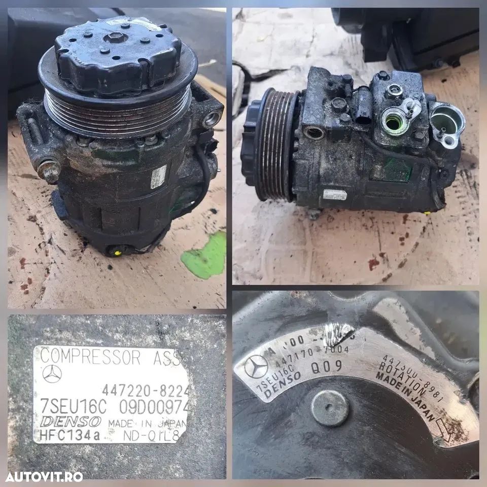 Anexe motor mecedes sprinter 2.7 270 cdi cdi w905 2,2 cdi 2000-2007 cod motor om612 alternator termoflot clapeta EGR rampa injectoare - 6