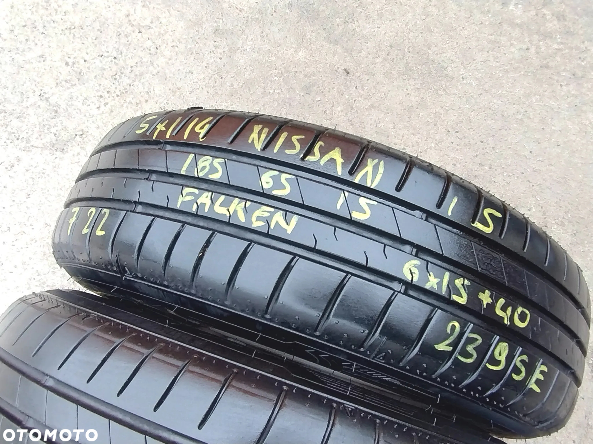 185/65R15 Opony Letnie Lato FALKEN SINCERA SN110 Legnica ALU-RAD jak 195/60 7mm 22r. - 10