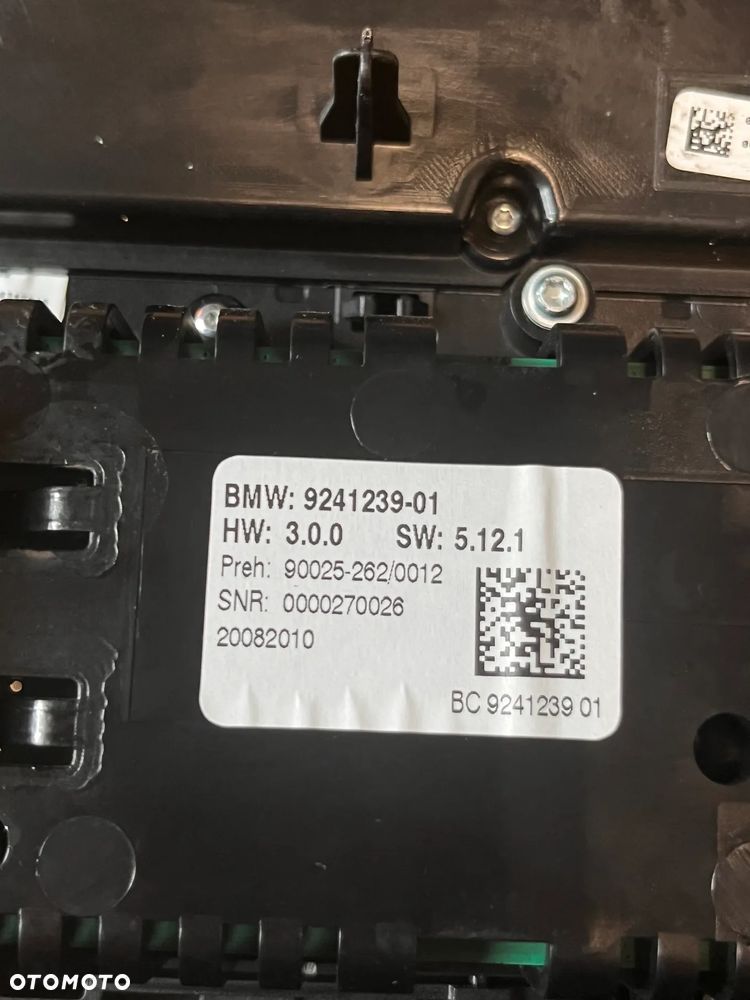 PANEL RADIA KLIMATYZACJI BMW 5 F10 F11 9241239 - 3