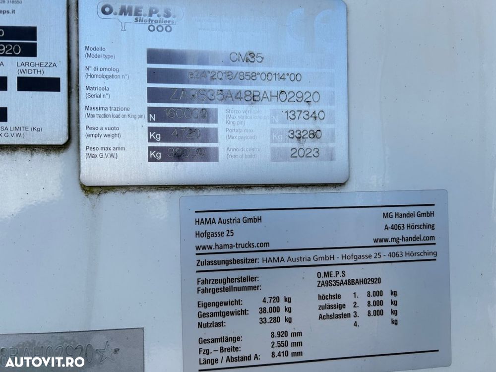 OMEPS CM35, Silo, 3 camere,  4700 kg, factura externa - 11