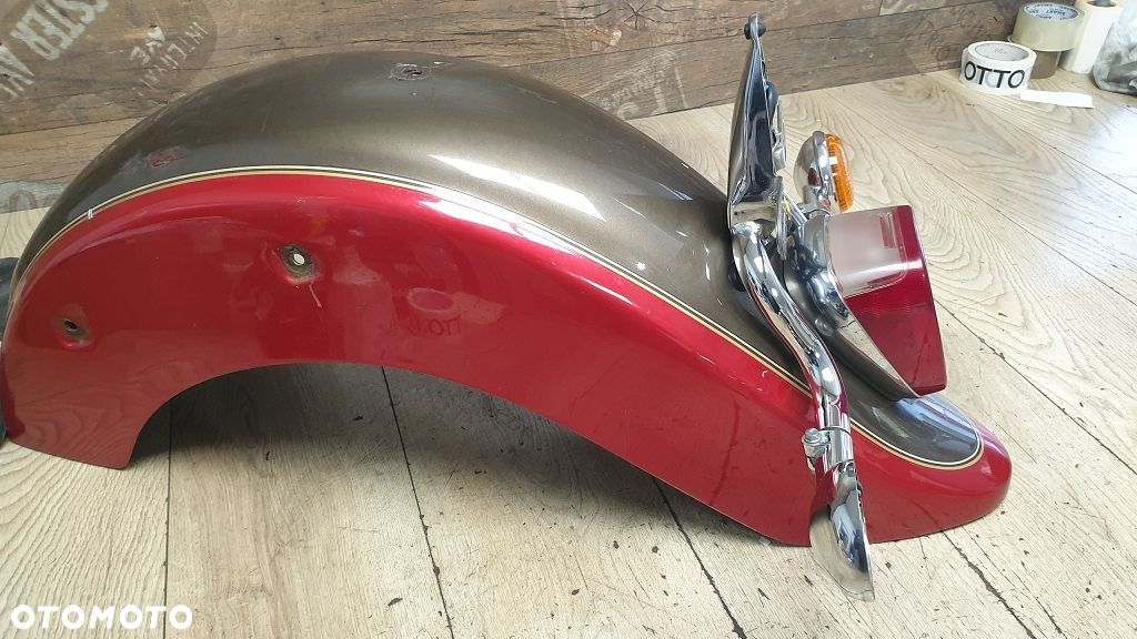 Błotnik tył lampa listwa chrom kierunkowskazy Yamaha XVS650 Drag Star Classic - 10