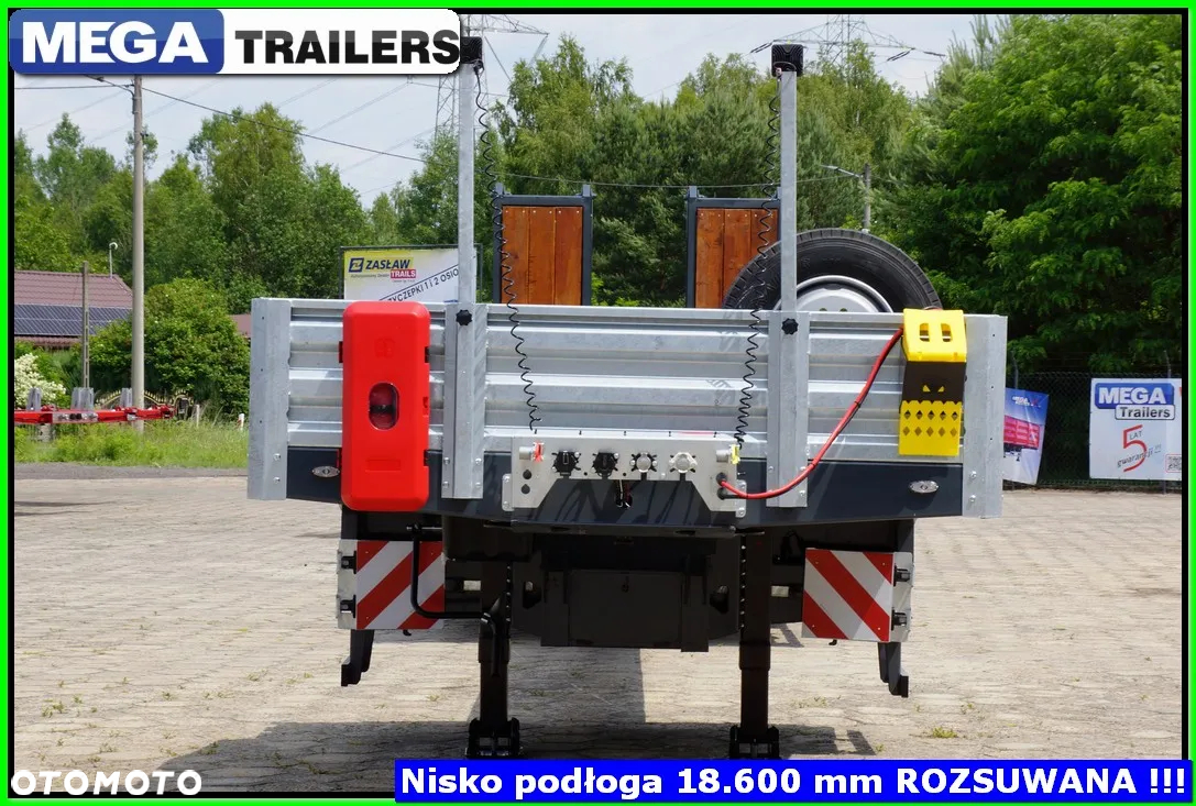 Mega Nisko-podwoziowa dł. 18,60 Mm, ROZSUWANA - KONTENERY 20, 30, 40 Ft !!! - 18
