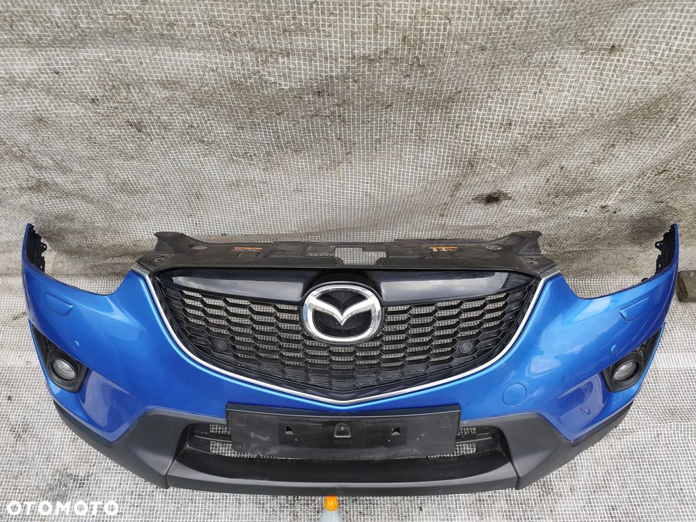 Mazda CX-5 CX5 I 12-15 Zderzak Przedni Przód Kompletny 4xPDC Niebieski 41B - 11