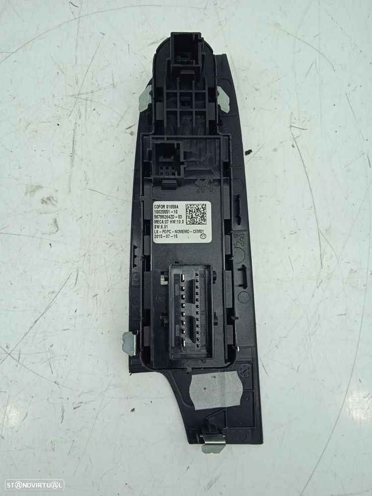 COMANDO ELEVADOR DE VIDRO FRONTAL ESQUERDO CITROEN C4 PICASSO II 2015 - 2