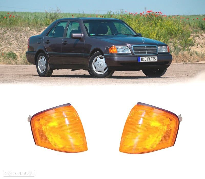 PISCAS FRONTAIS CLASSE C W202 93-00 AMARELOS - 1