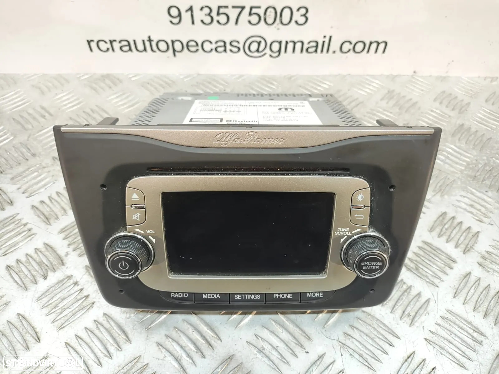 DISPLAY RADIO AUTORADIO LEITOR CD DVD GPS ALFA ROMEO MITO 955 01561021140 - 5