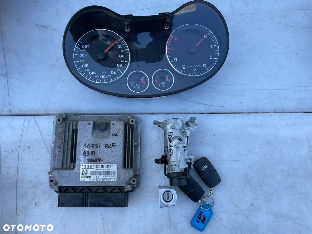 ZESTAW STARTOWY AUDI A3 8P 1.6 FSI BLF STEROWNIK LICZNIK STACYJKA AUDI A3 8P 8P0920900J 03C906056BT 1K0905851B