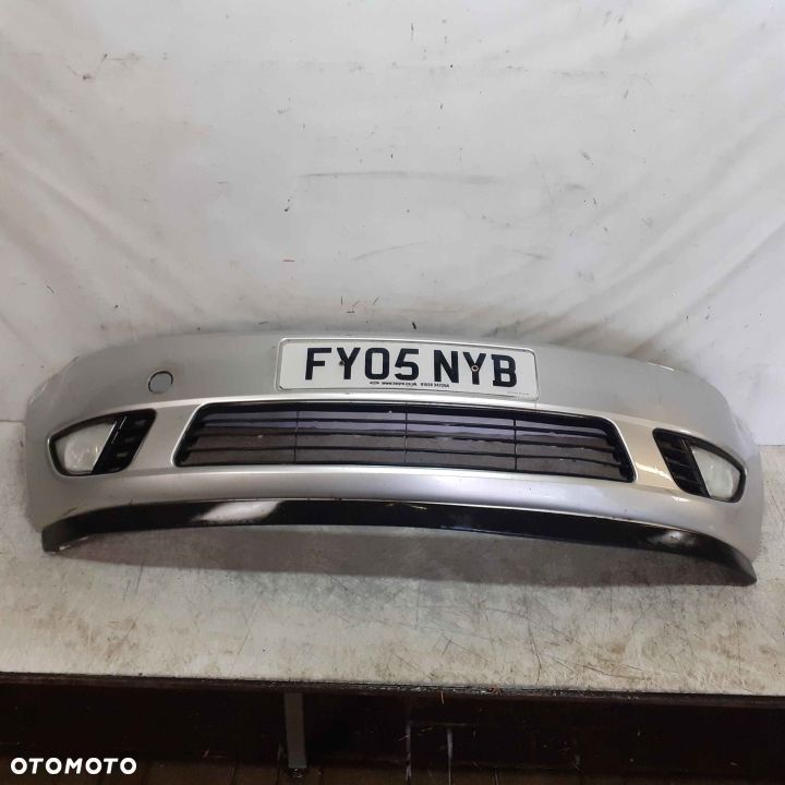 $ ZDERZAK PRZÓD PRZEDNI FORD FIESTA MK.6 VI SREBRNY 62 HALOGENY - 1