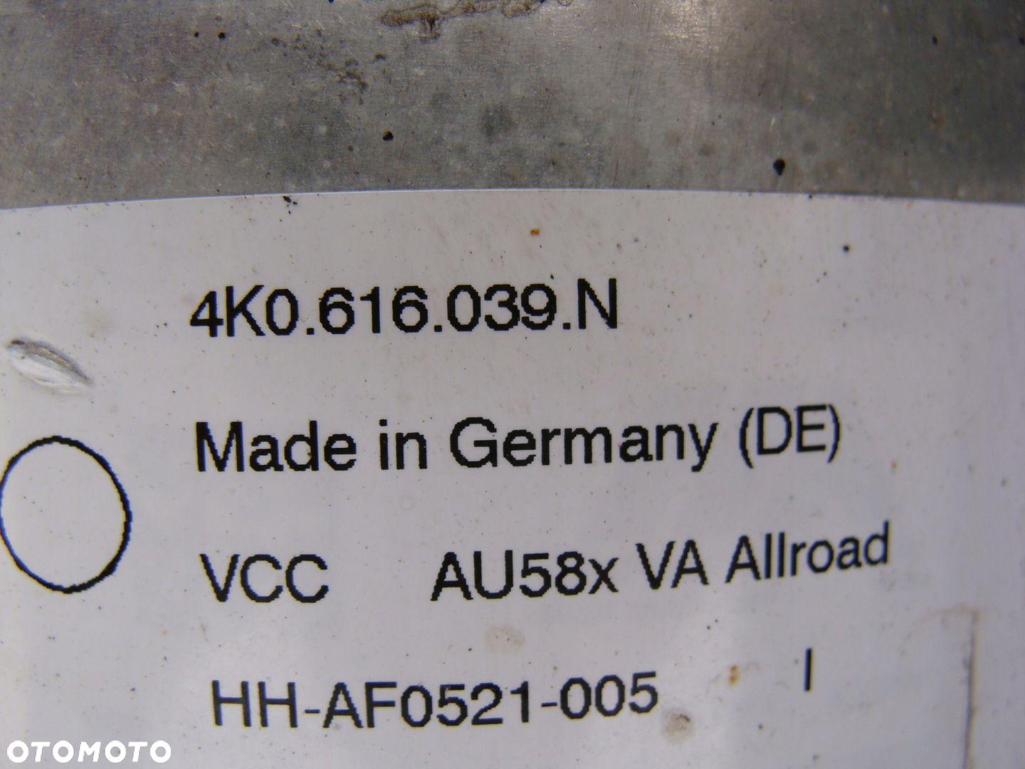 AMORTYZATOR PNEUMATYCZNY PRZÓD AUDI A6 A7 C8 4K0616039N - 3