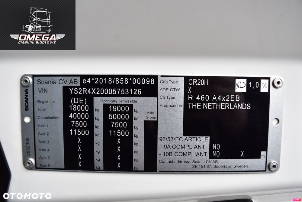 Scania 460 R /  MEGA Low Deck / R 460 / R460 / Full LED// Nawigacja // Klima postojowa // Spr z Niemiec - 5
