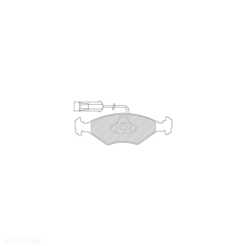 Placute frana fata Fiat Albea (178), 04.1996-10.2013, marca SRLine S70-0503 - 1