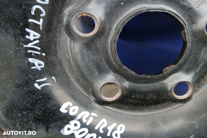 Jante tabla cu anvelope 15 - set 1K0601027C 6JX15H2 ET47 195/65 R15 1 - 5