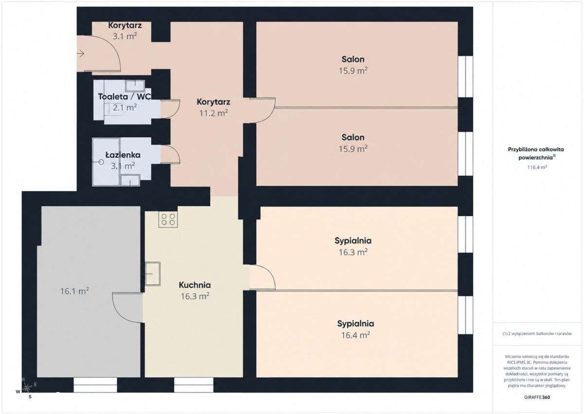 114 m² z duszą w kamienicy | 3,30 m wysokości