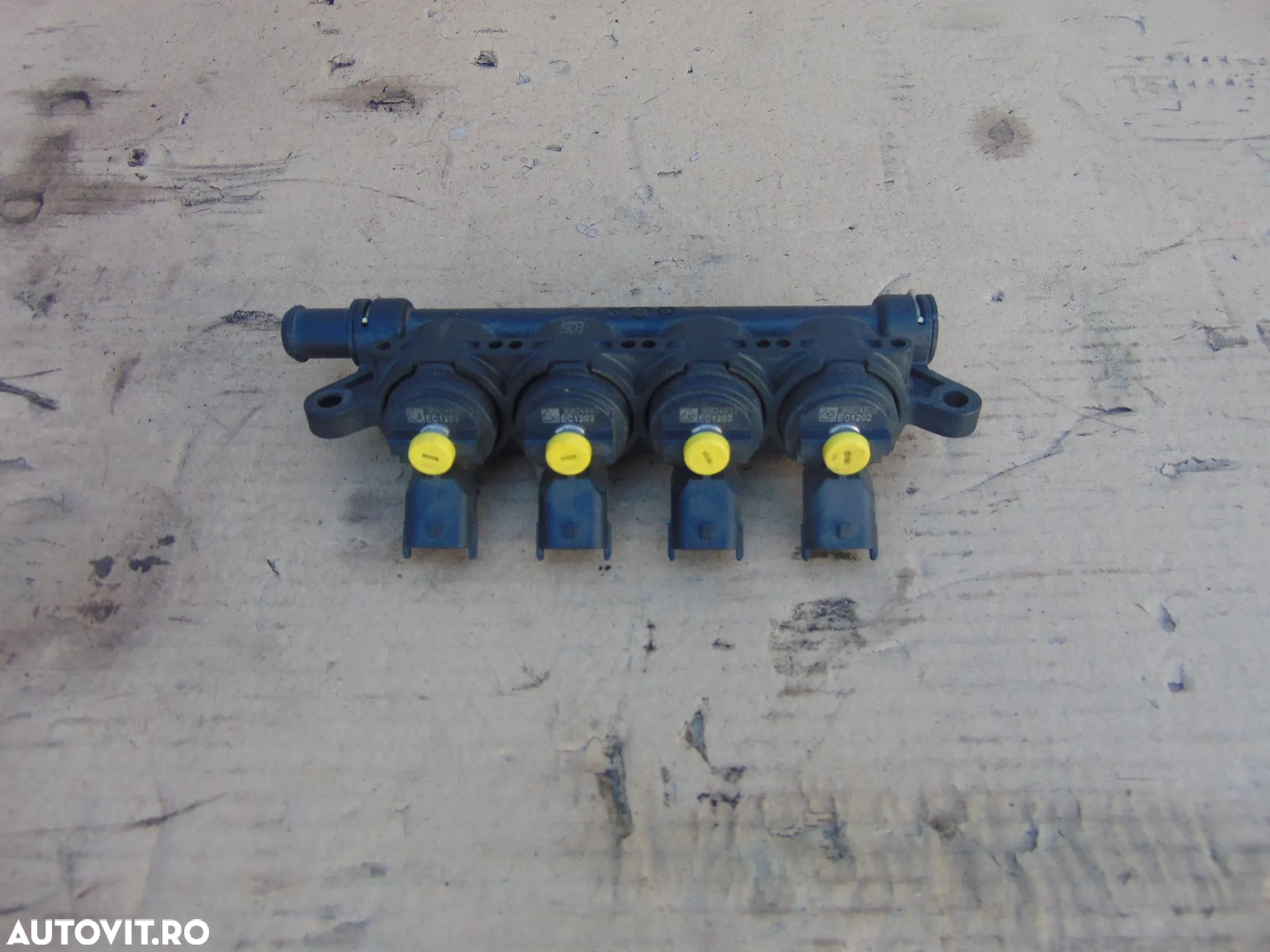 Injectoare GPL Fiat 1.4 rampa cu injectoare gpl fiat tipo panda evo bravo 500 cod 110r000201 / 36824833 - 1