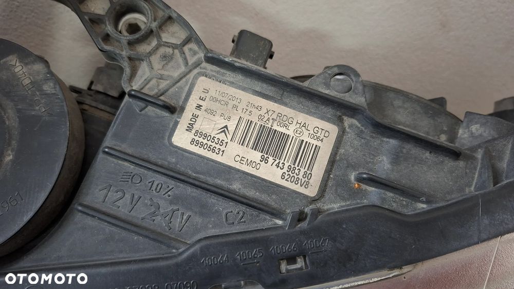 CITROEN C5 III X7 LIFT 11-17 LAMPA LEWA PRZÓD LED 9674398380 EU - 7