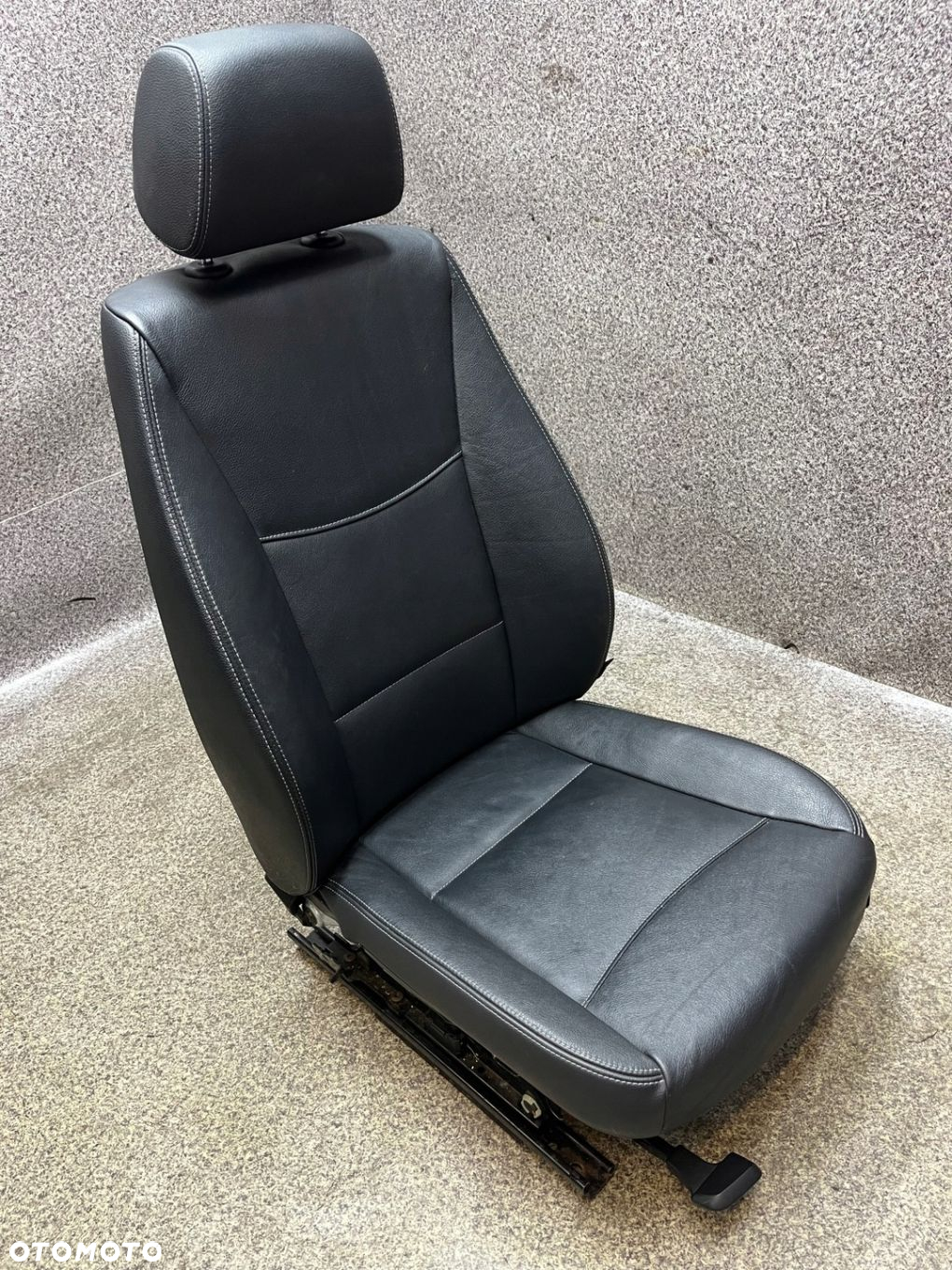 Fotel kierowcy lewy przod przedni pompowany skora czarna BMW X3 F25 ŁADNY - 4
