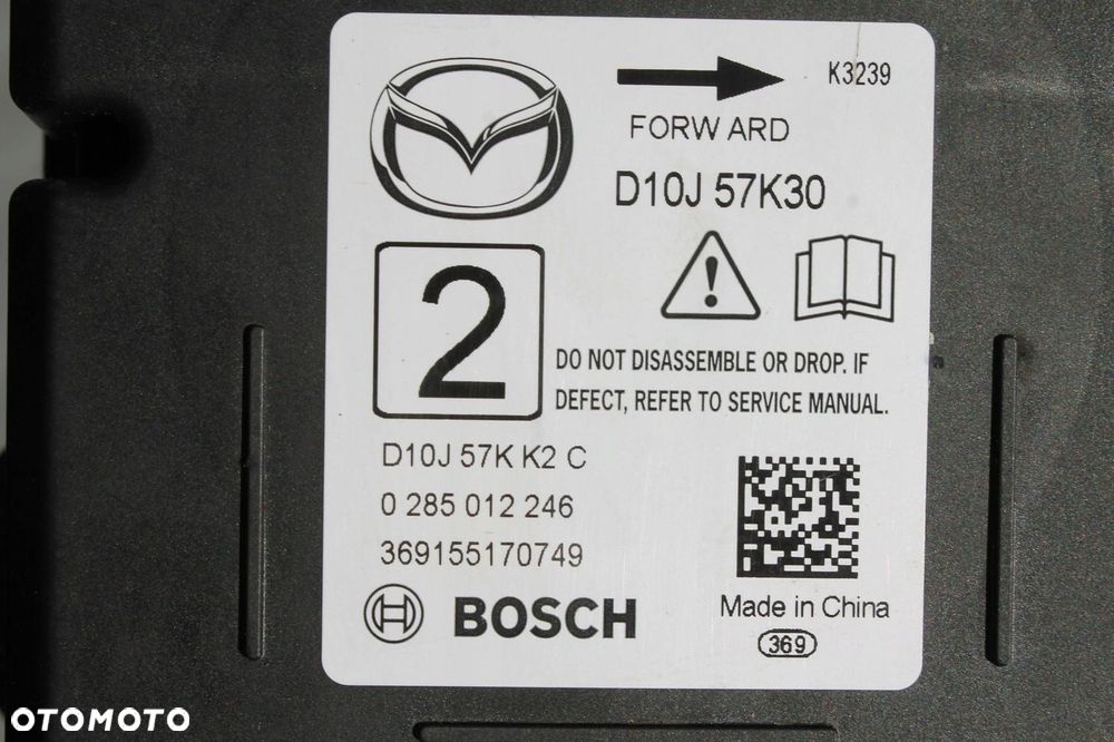 MODUŁ PODUSZEK POWIETRZNYCH STEROWNIK AIRBAG MAZDA CX-3 15-21 - 4