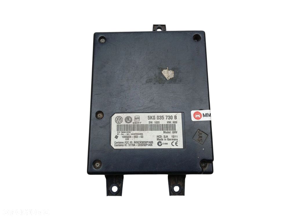 MODUŁ BLUETOOTH VOLKSWAGEN TIGUAN I 5N (2007-2011) 2.0 TDI 170KM 5K0035730B - 5