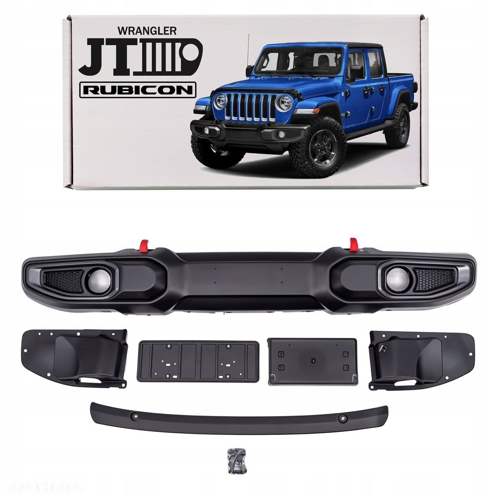 zderzak przedni plastikowy rubicon bez pdc 6bu44rxf jeep gladiator jt 2018+ - 1