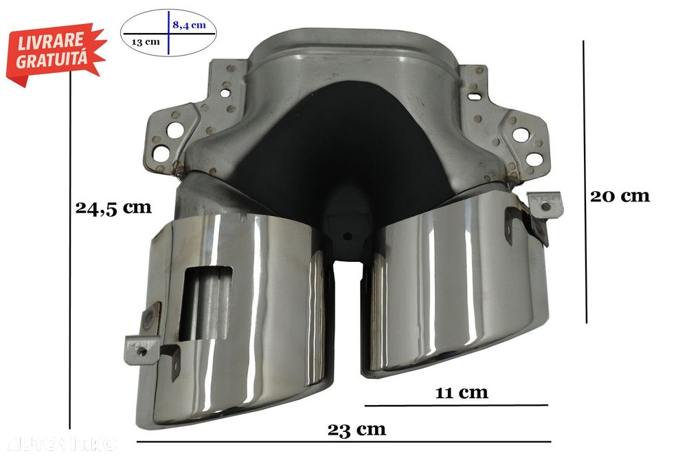 Ornamente pentru sistemul de evacuare Mercedes A-Class W177 CLA II X118 C118 GLA S- livrare gratuita - 9