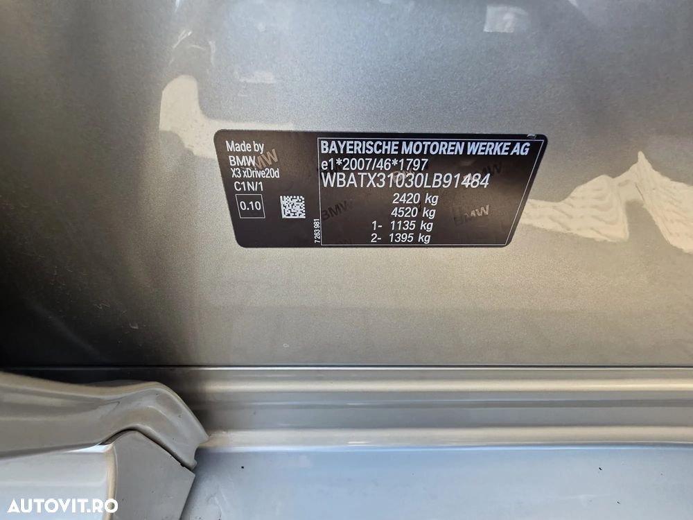 BMW X3 xDrive20d AT M Sport - 27