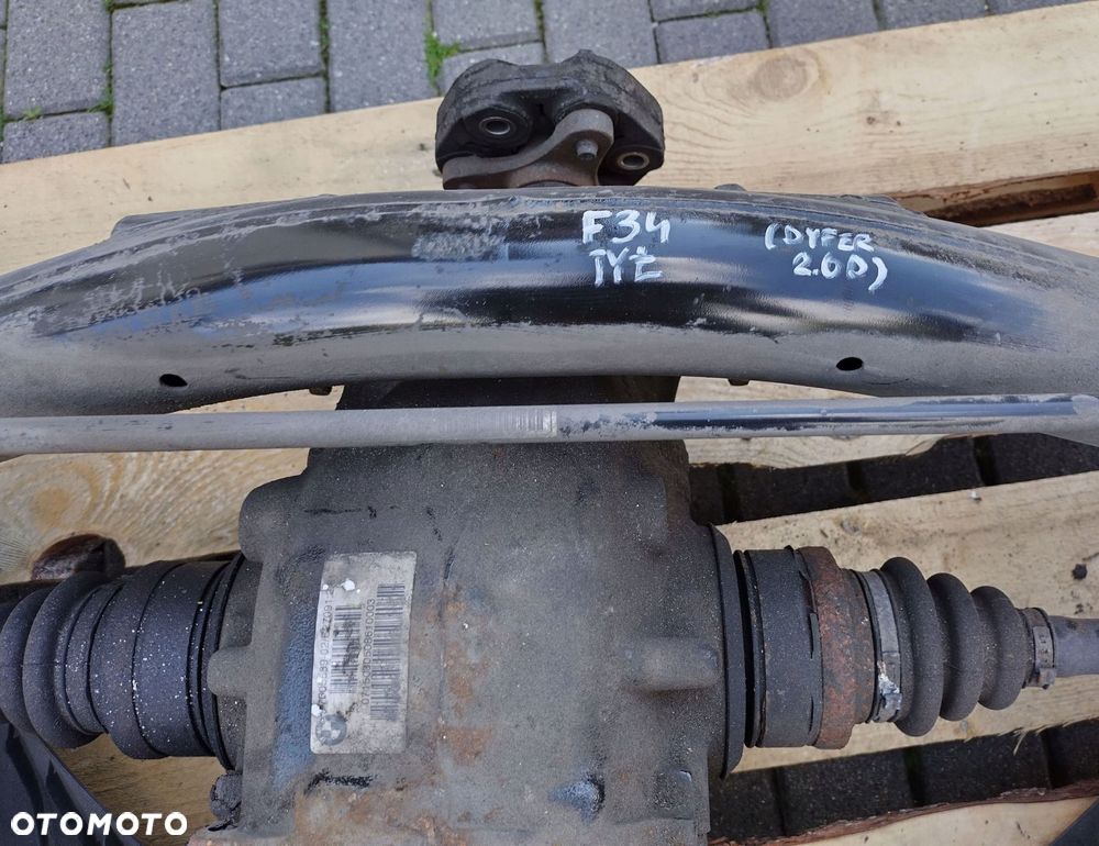 bmw 3 gt f34 13-21 belka tylna wahacze sanki zwrotnice dyfer 2.81 7605589 - 7