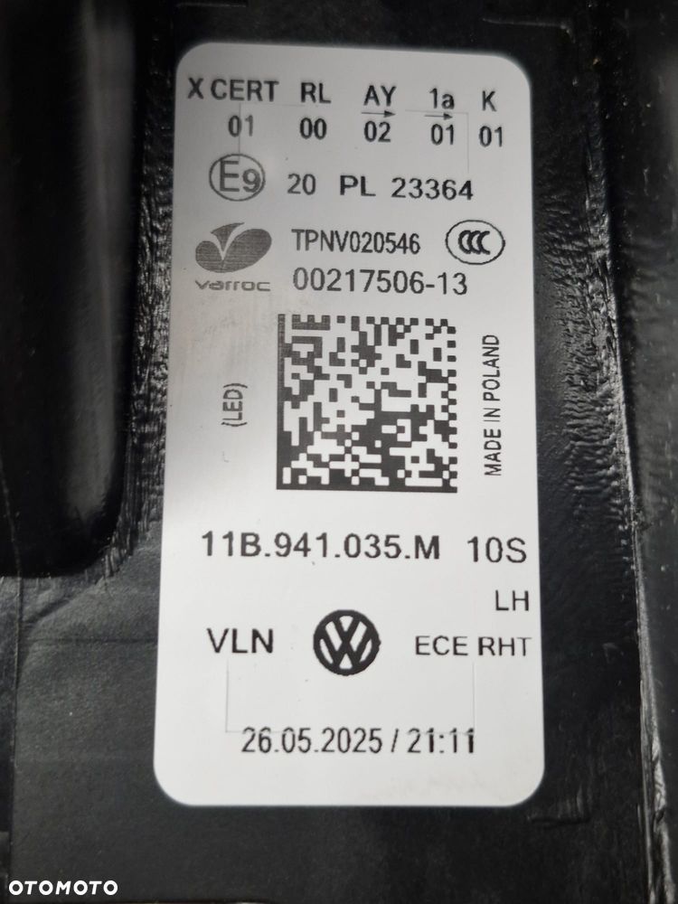 VW ID.4 LAMPA IQ-LIGHT LAMPA LEWA PRZÓD 11B941035M - 12
