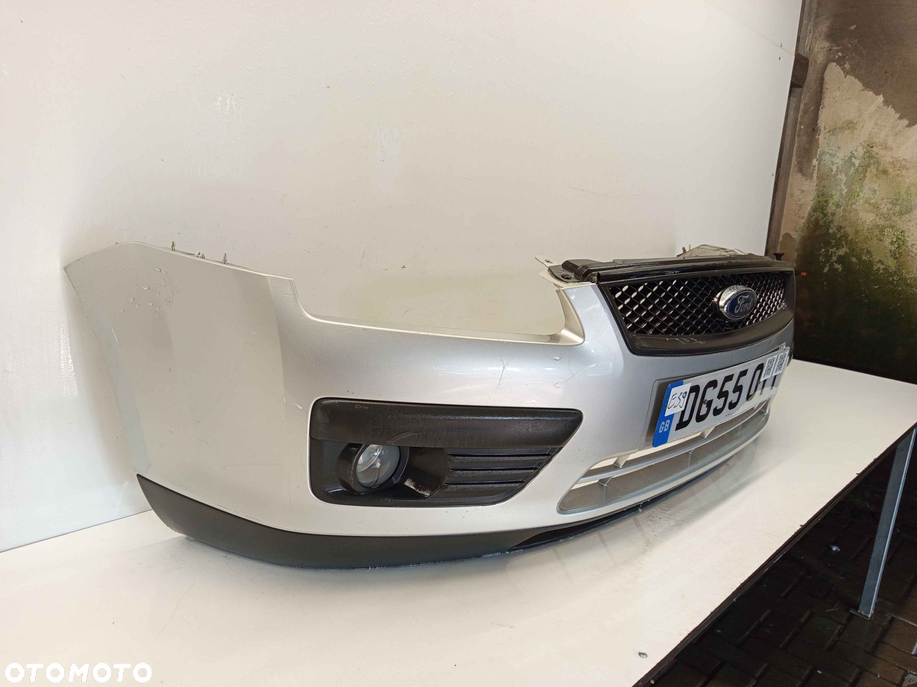 } ZDERZAK PRZÓD PRZEDNI FORD FOCUS MK.2 2 II 03 SREBRNY HALOGENY - 3