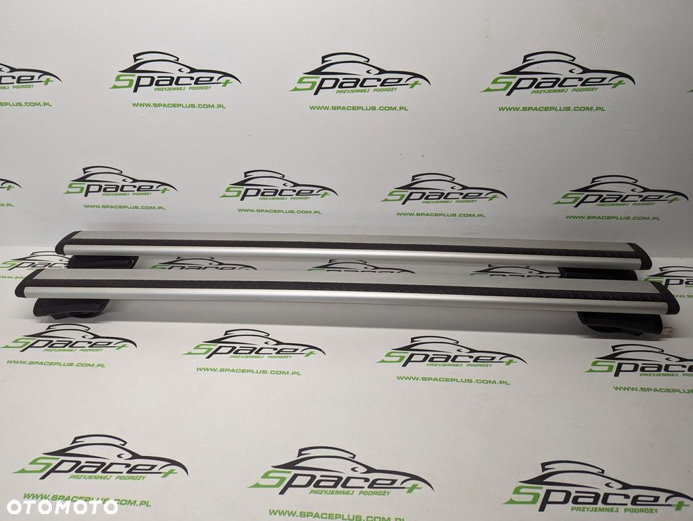 Bagażnik dachowy bazowy na otwarte relingi Thule 775 wingbar 118cm z napisem Renault. - 3