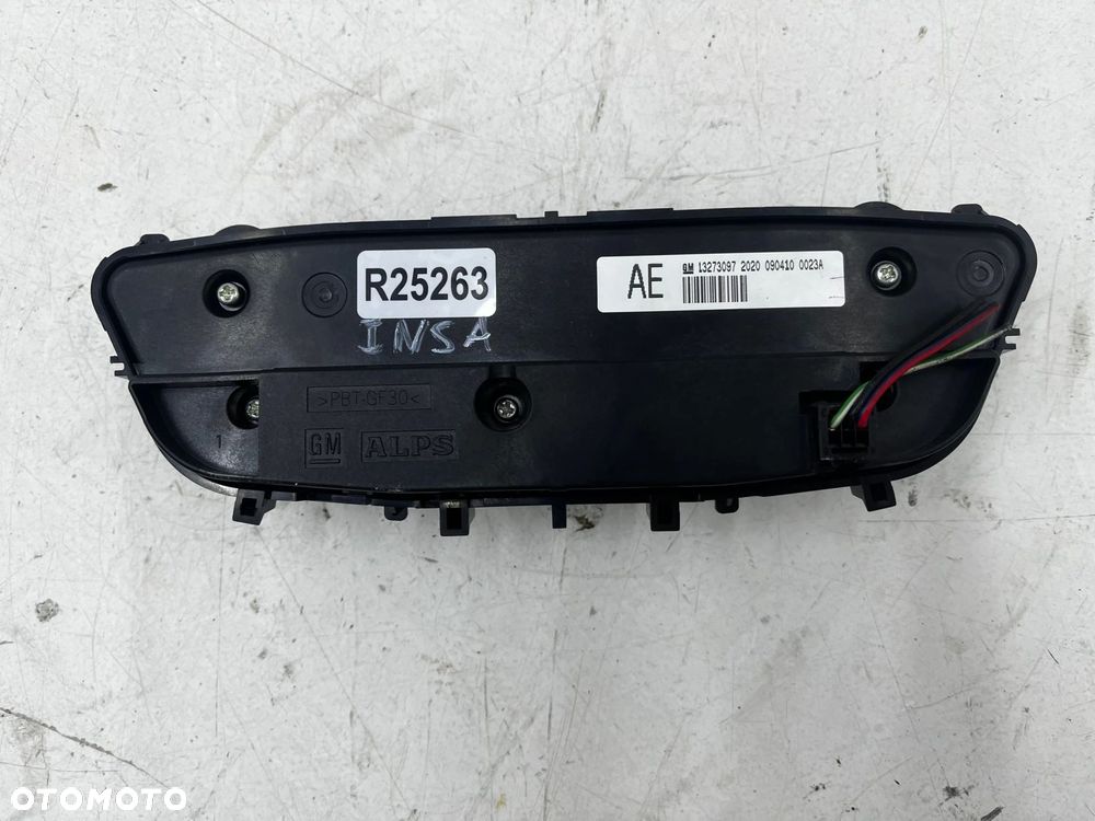 Panel klimatyzacji Opel Insignia A 08-17r. sterowania nawiewem wentylacją 13273097 - 5