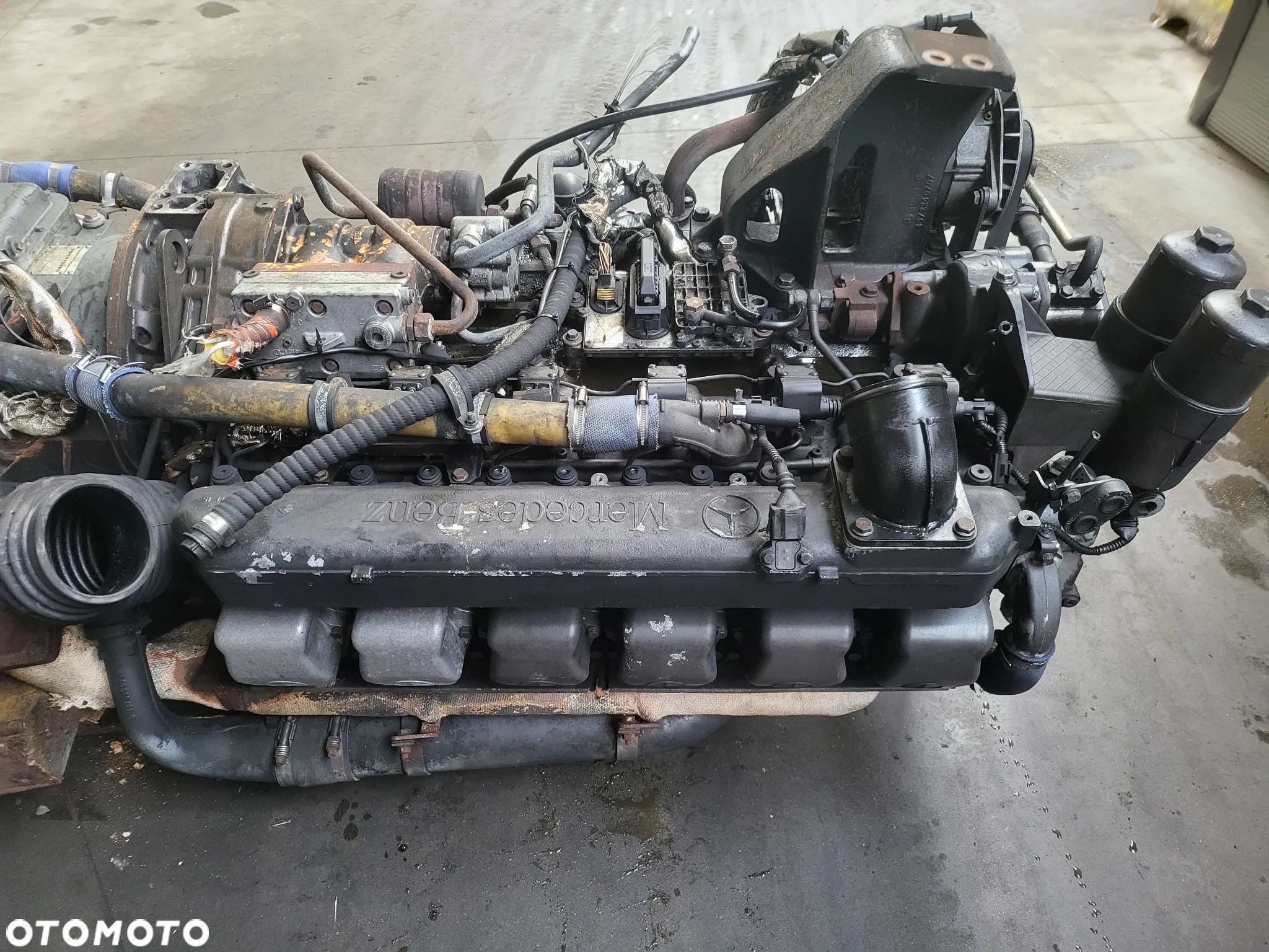 Silnik leżący OM457hLA III autobus Mercedes - 1