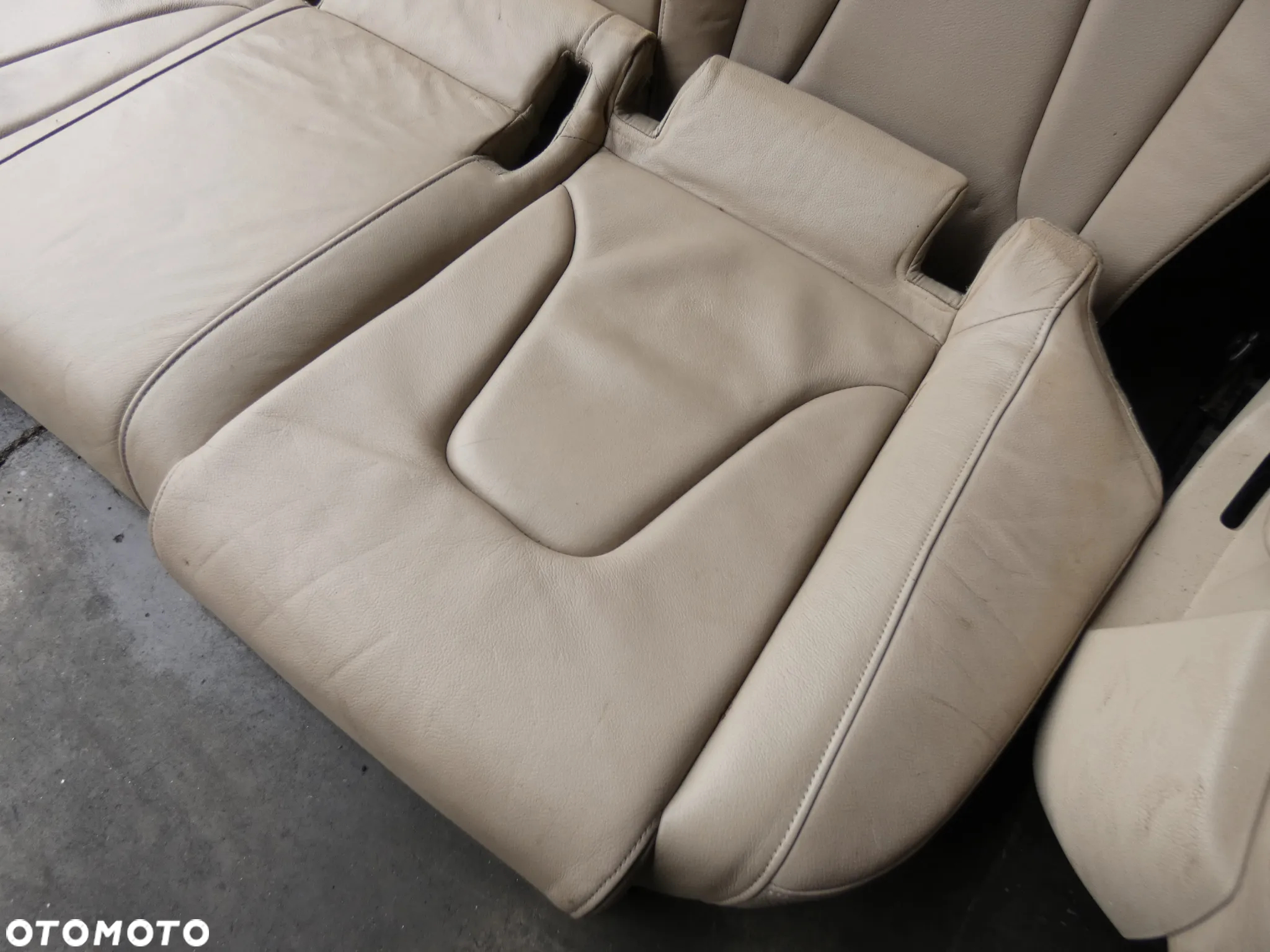 AUDI A4 B8 SEDAN FOTELE KANAPA KOMPLET BEŻOWE SKÓRA GORLICE - 20