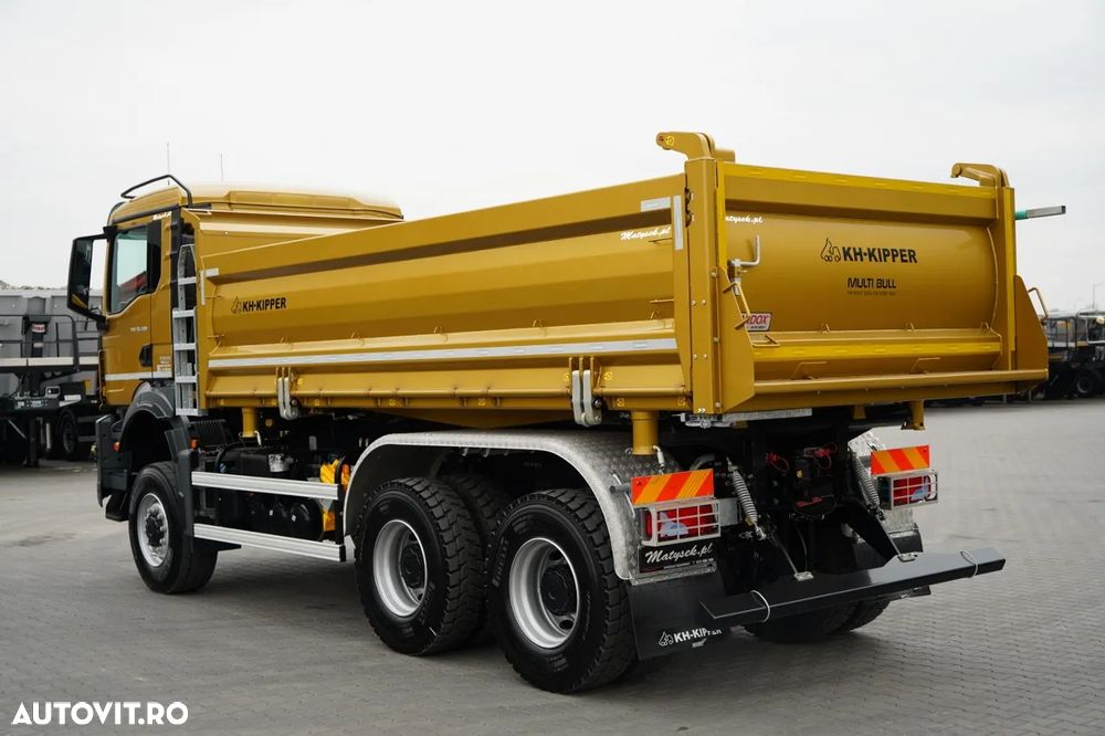 MAN TGS 33.480 / 6X6 / BASCULATOR 3 LATE / BORDMATIC / HYDROBRA / KH KIPPER / AUTOMAT / NOU / DISPONIBIL IMEDIAT / - 14