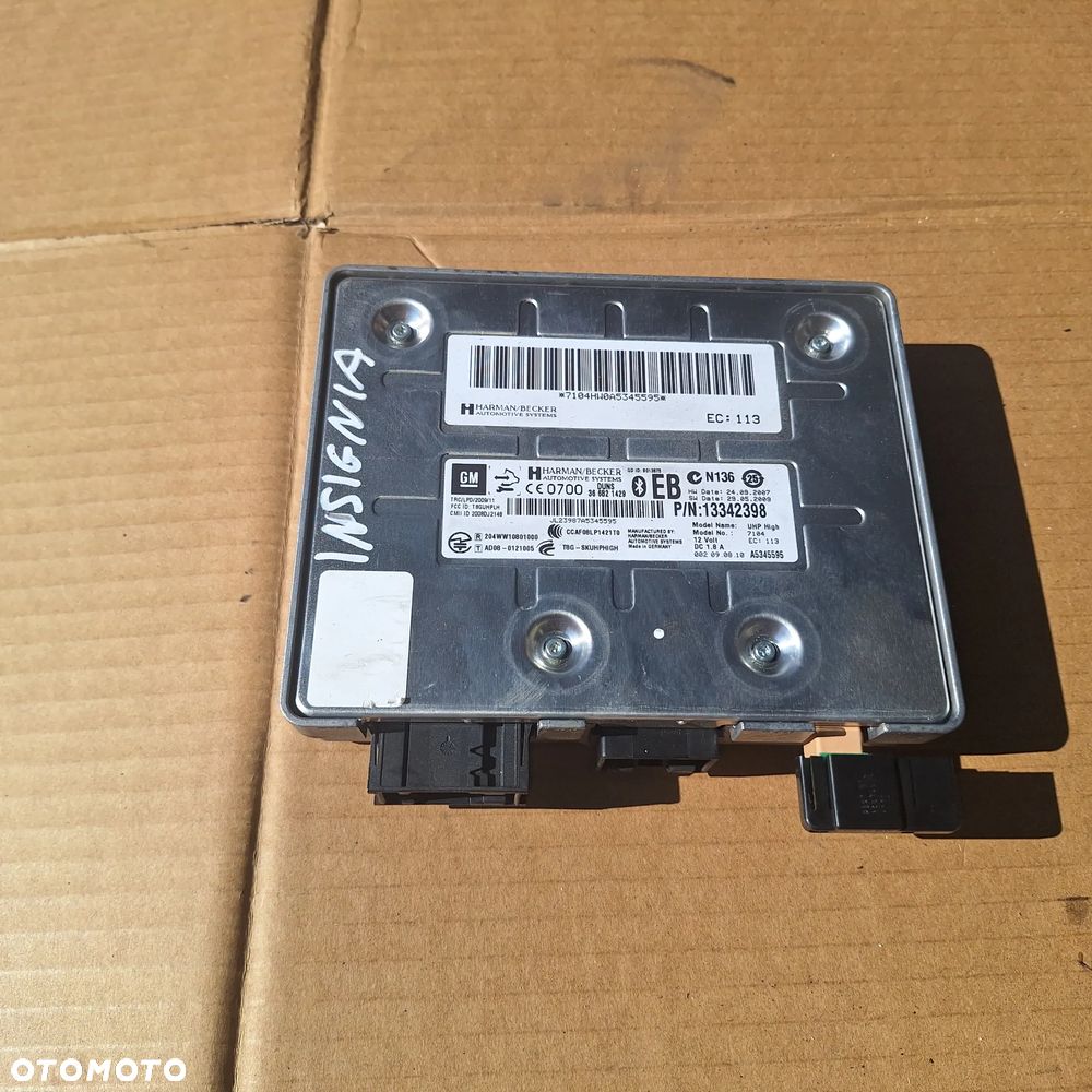 MODUŁ STEROWNIK BLUETOOTH OPEL INSIGNIA 13342398 - 1