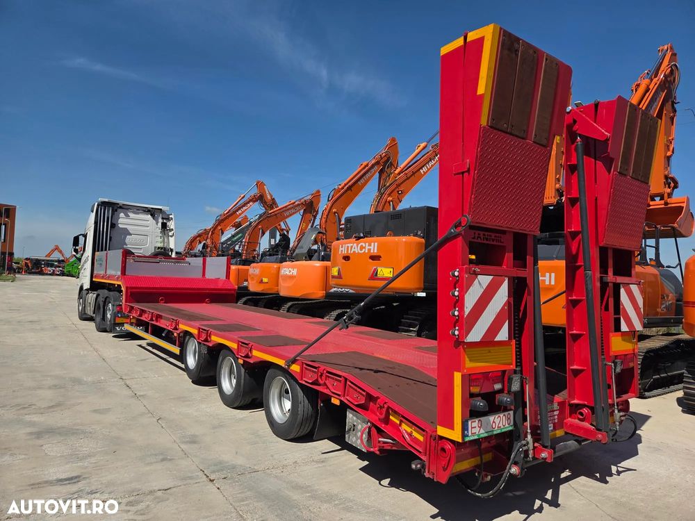 Bodex JANMIL-3 axe SAF, rampe DUBLE, axe SAF, extensii lemn la 3m latime, axa liftabila, lungime podea 9m, anv Goodyear, 2 roti rezerva, axa viratoare spate, rampe interior acces gat lebada, cutie lanturi, posibilitate leasing 5 ani-PROMOTIE 58.900 EUR+Tva - 1