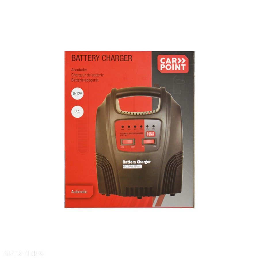 Incarcator acumulator auto Carpoint 6V/12V 2-8A redresor cu led de incarcare a bateriei - 2
