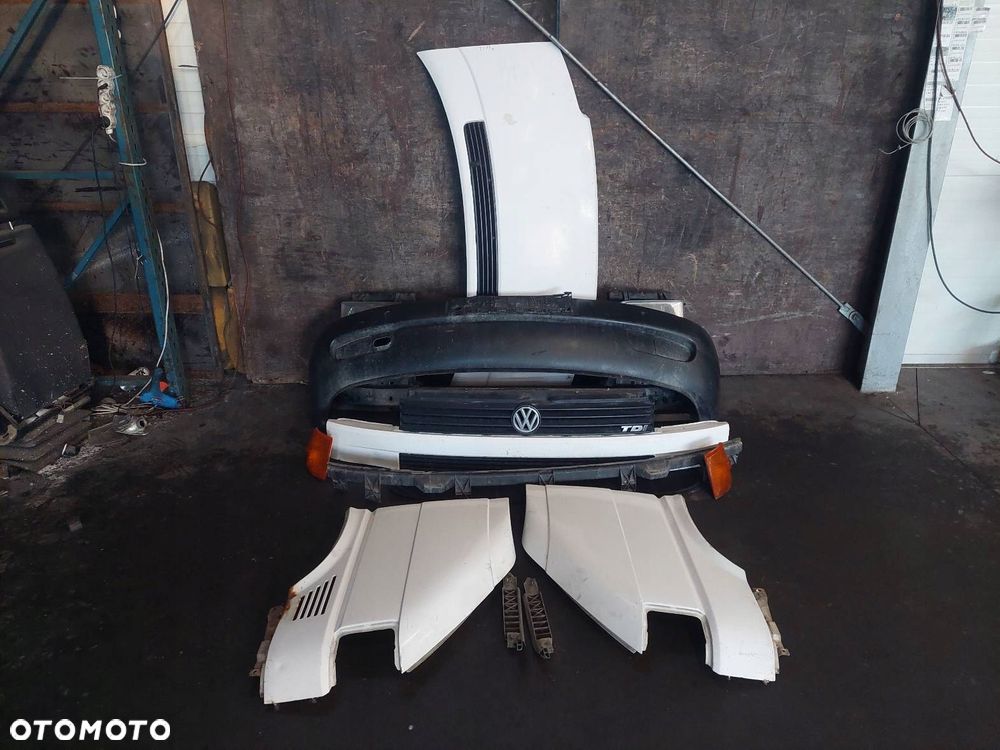 KOMPLETNY PRZÓD MASKA ZDERZAK BŁOTNIKI LAMPY TRANSPORTER T4 VW T4 R902 - 1