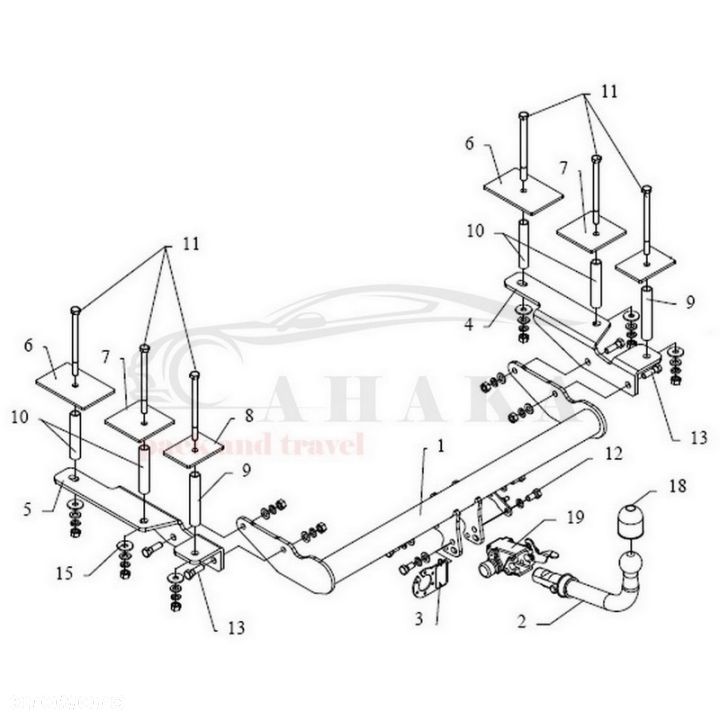 Hak Holowniczy Automat Do Opel Vectra C Caravan Kombi 2003-2008 - 3