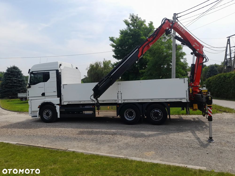 MAN TGX 26.470 6x2-4  OŚ PODWIESZANA - SKRĘTNA, HDS Dzwig Żuraw Fassi F235 + 5/6 funkcja chwytak/rotator + RADIO!!! Skrzynia 660x250cm - 9