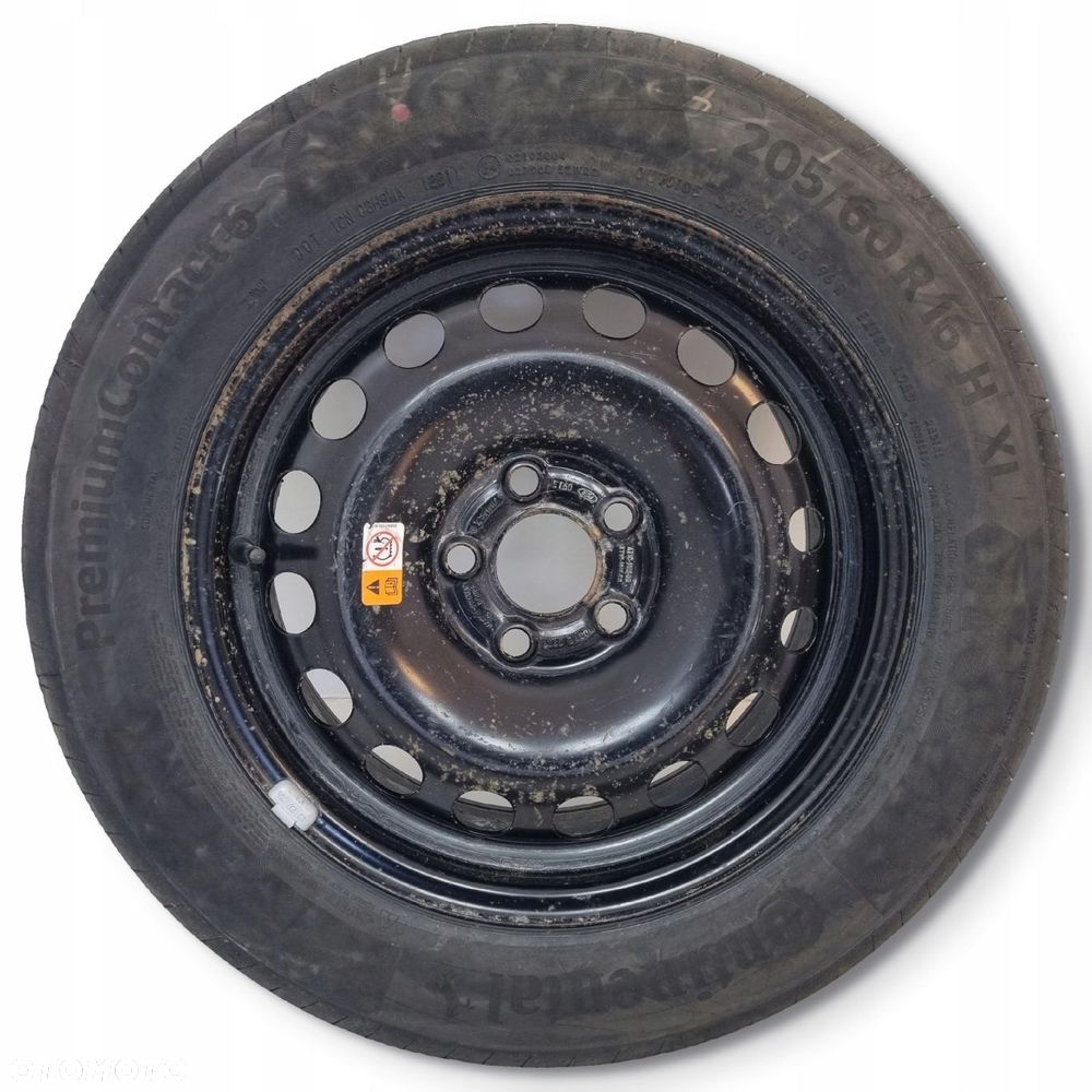 KOŁO ZAPASOWE Ford felga opona 205/60 R16 5x108 Goodyear 2021 zapas 2160855 - 1