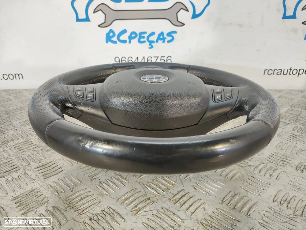 VOLANTE BMW PACK M SERIE 1 E81 E82 E87 E88 SERIE 3 E90 E91 E92 PELE MULTIFUNÇÕES AIRBAG ORIGINAL - 7