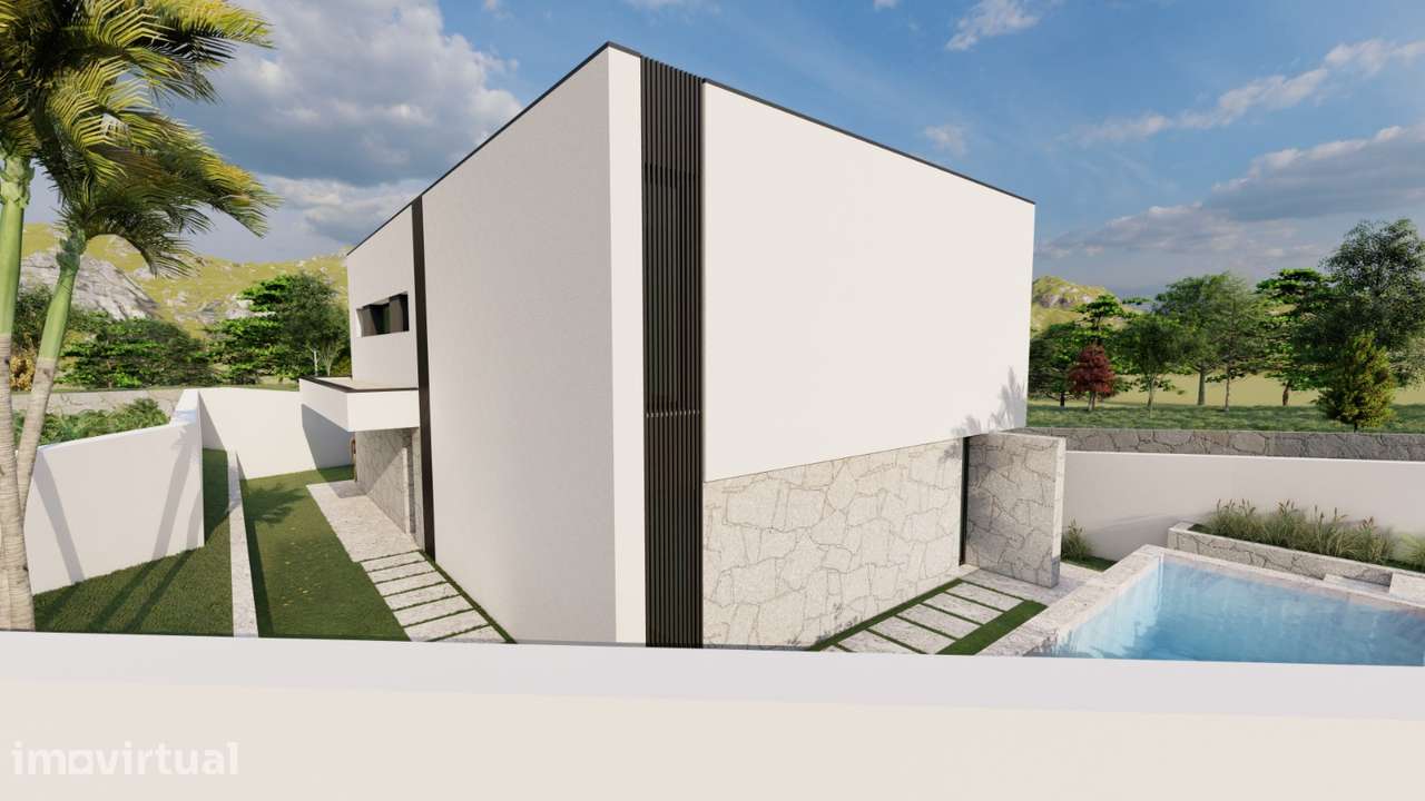 Moradia T4 isolada com piscina, garagem e jardim - Grande imagem: 5/14